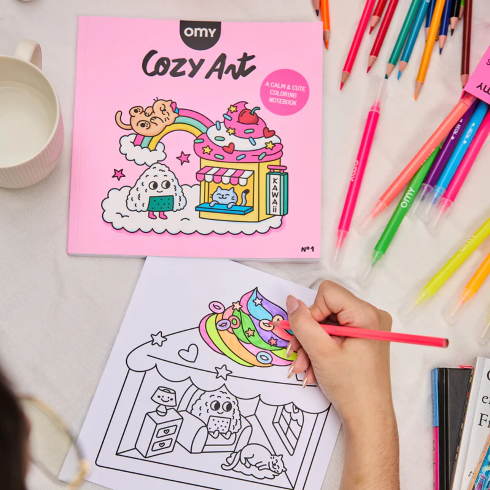 Kawaii Cozy Art Coloring Book