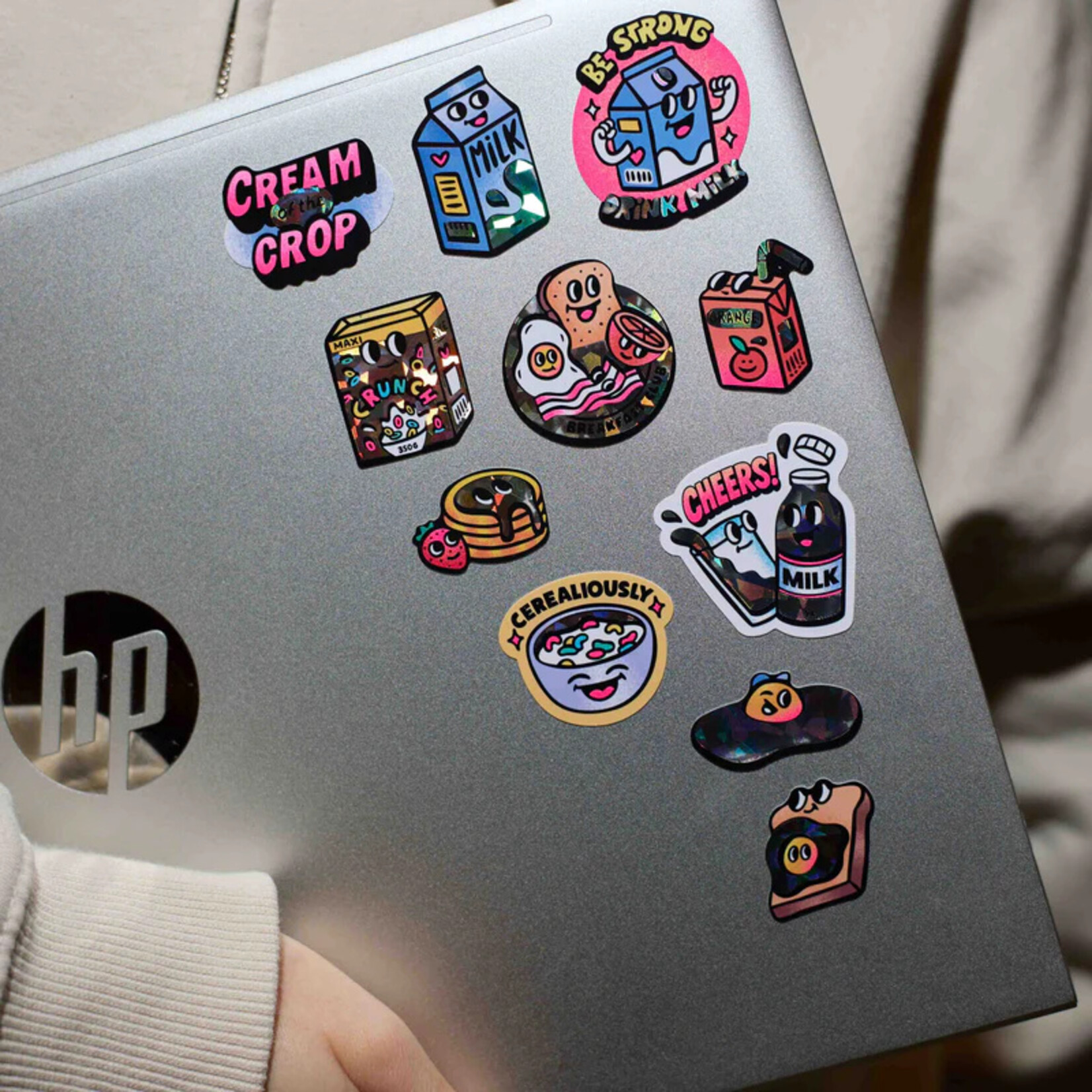 Milky Medium Iconic Stickers