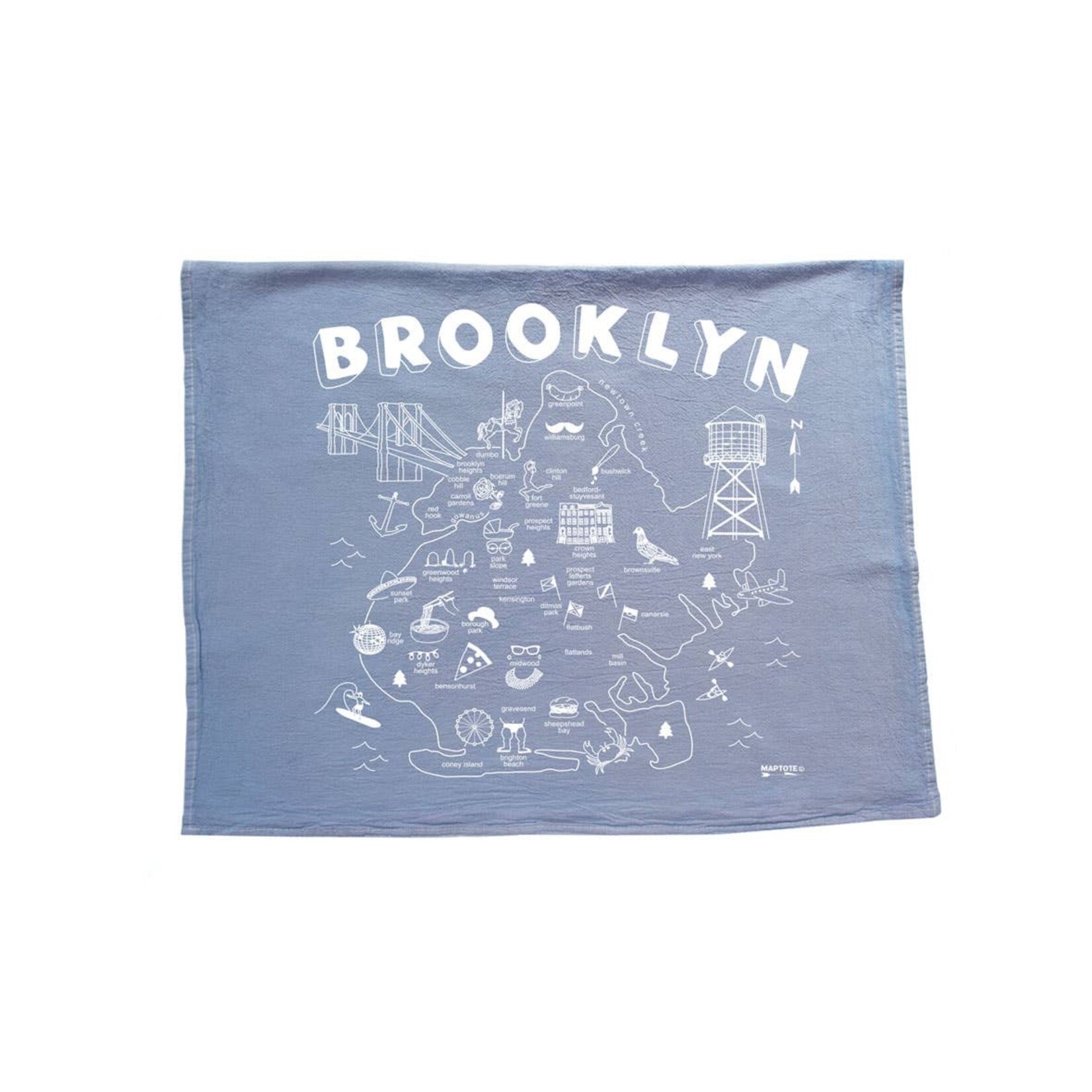 Brooklyn Tea Towel Blue