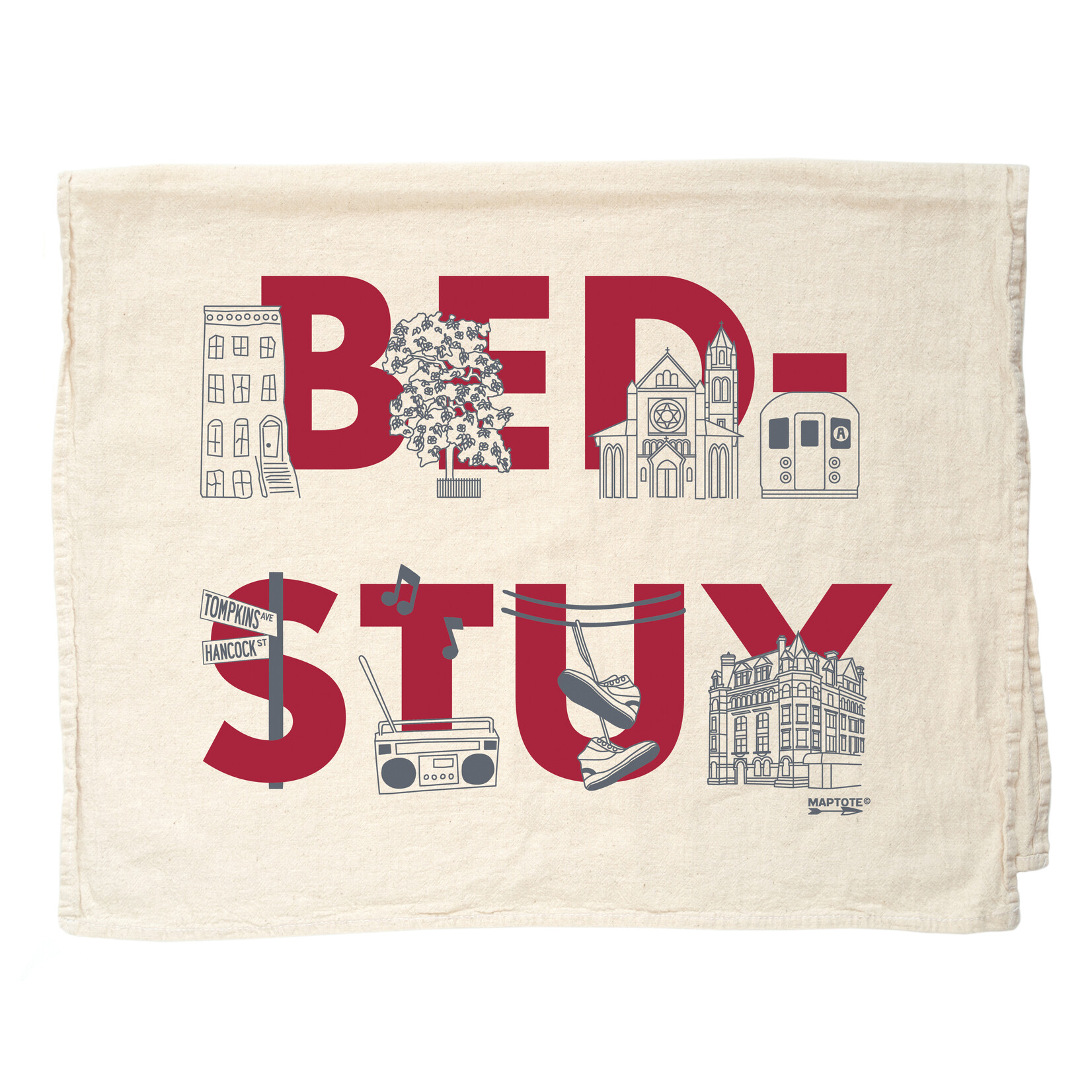 Bed-Stuy Tea Towel Natural