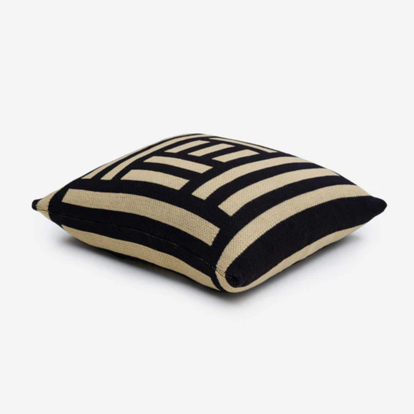 Verloop Columns Pillow Cover- Black
