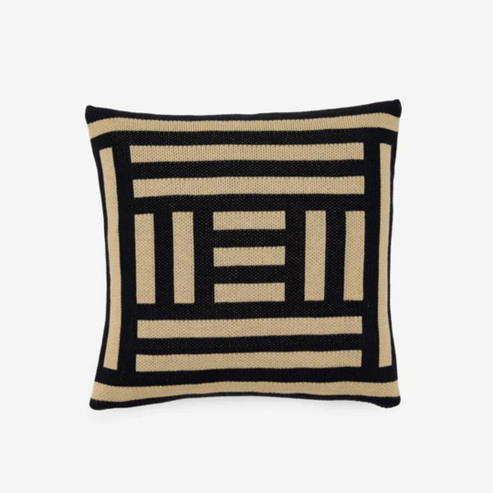 Verloop Columns Pillow Cover- Black