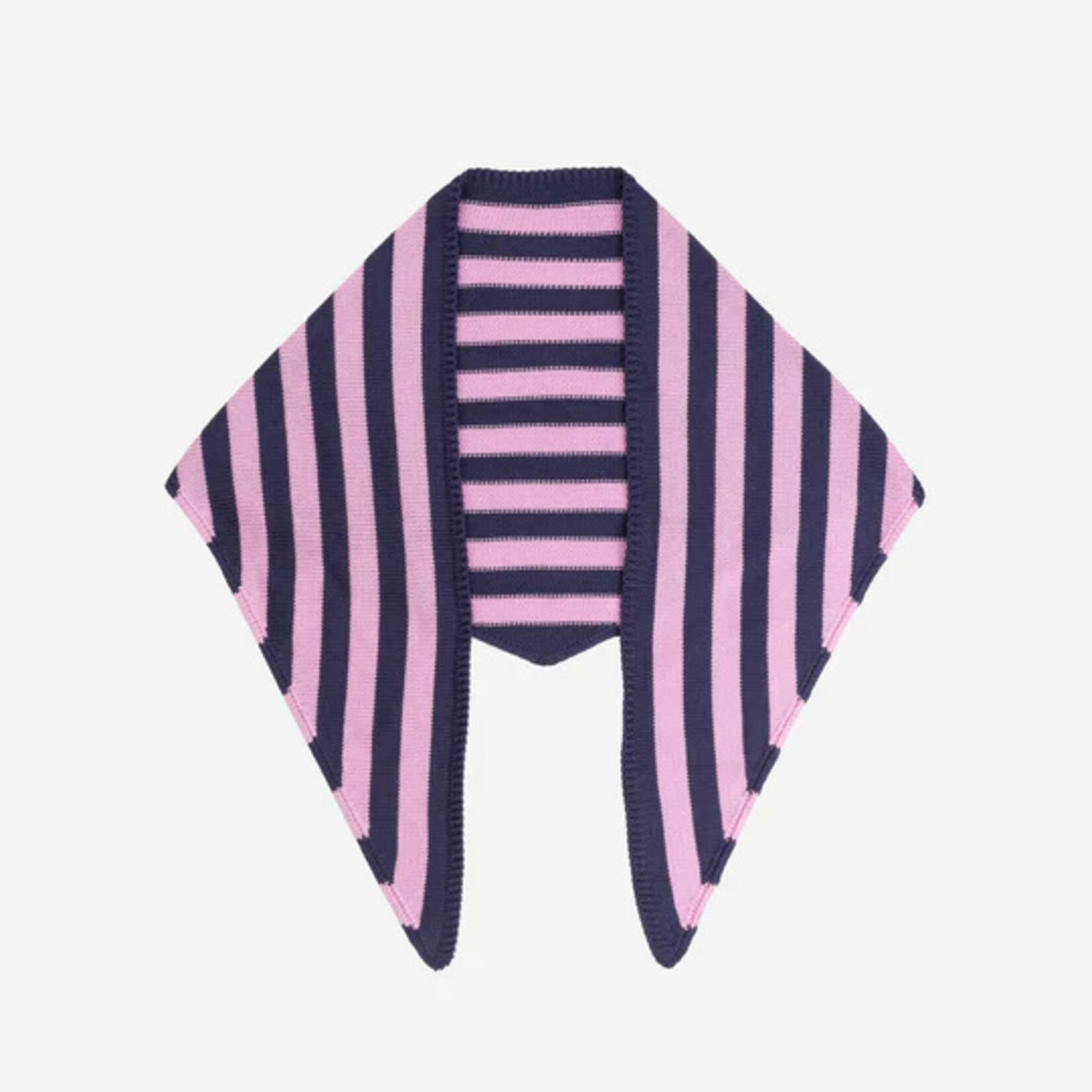 Verloop Simple Stripe Triangle Scarf- Lilac Denim