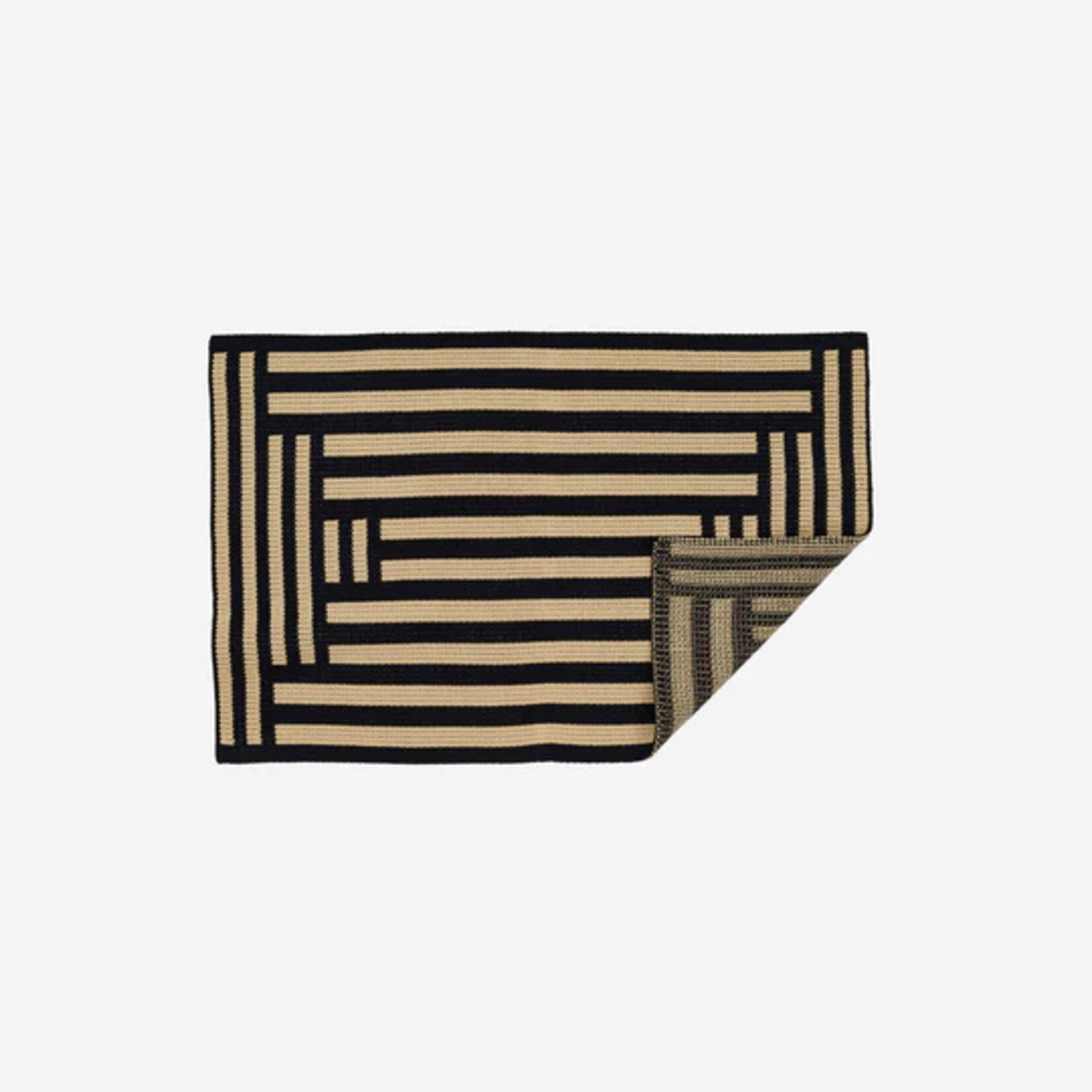 Verloop Columns Mini Rug- Black