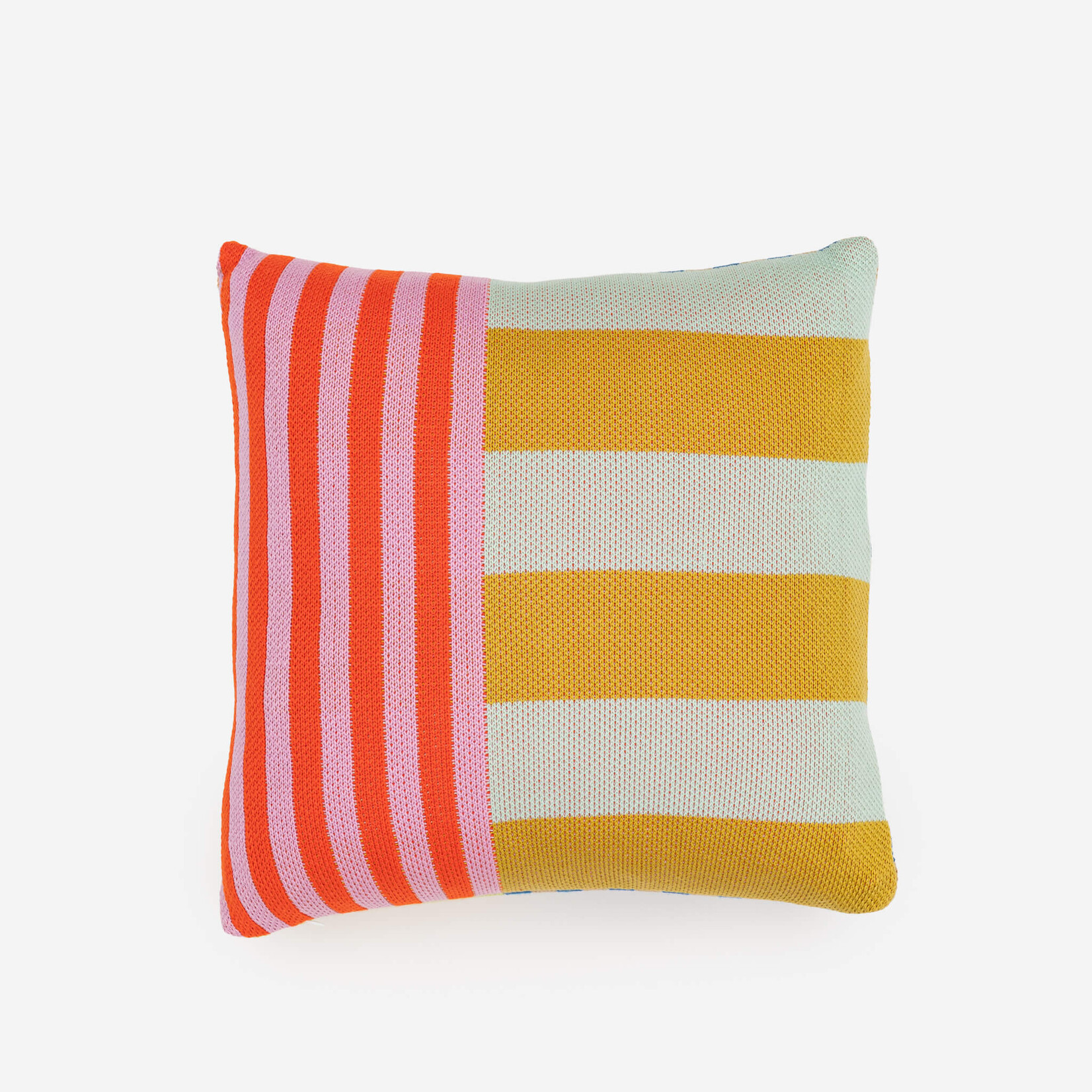 Verloop Pattern Patch Pillow Cover- Candy