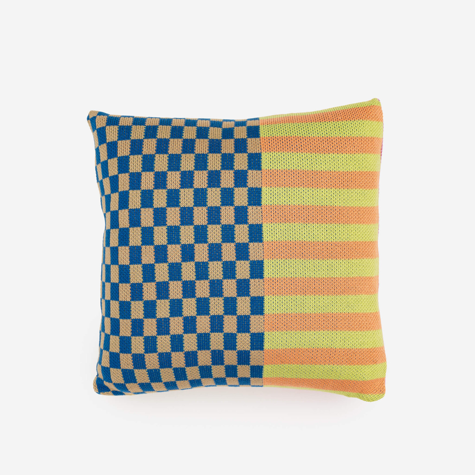Verloop Pattern Patch Pillow Cover- Candy