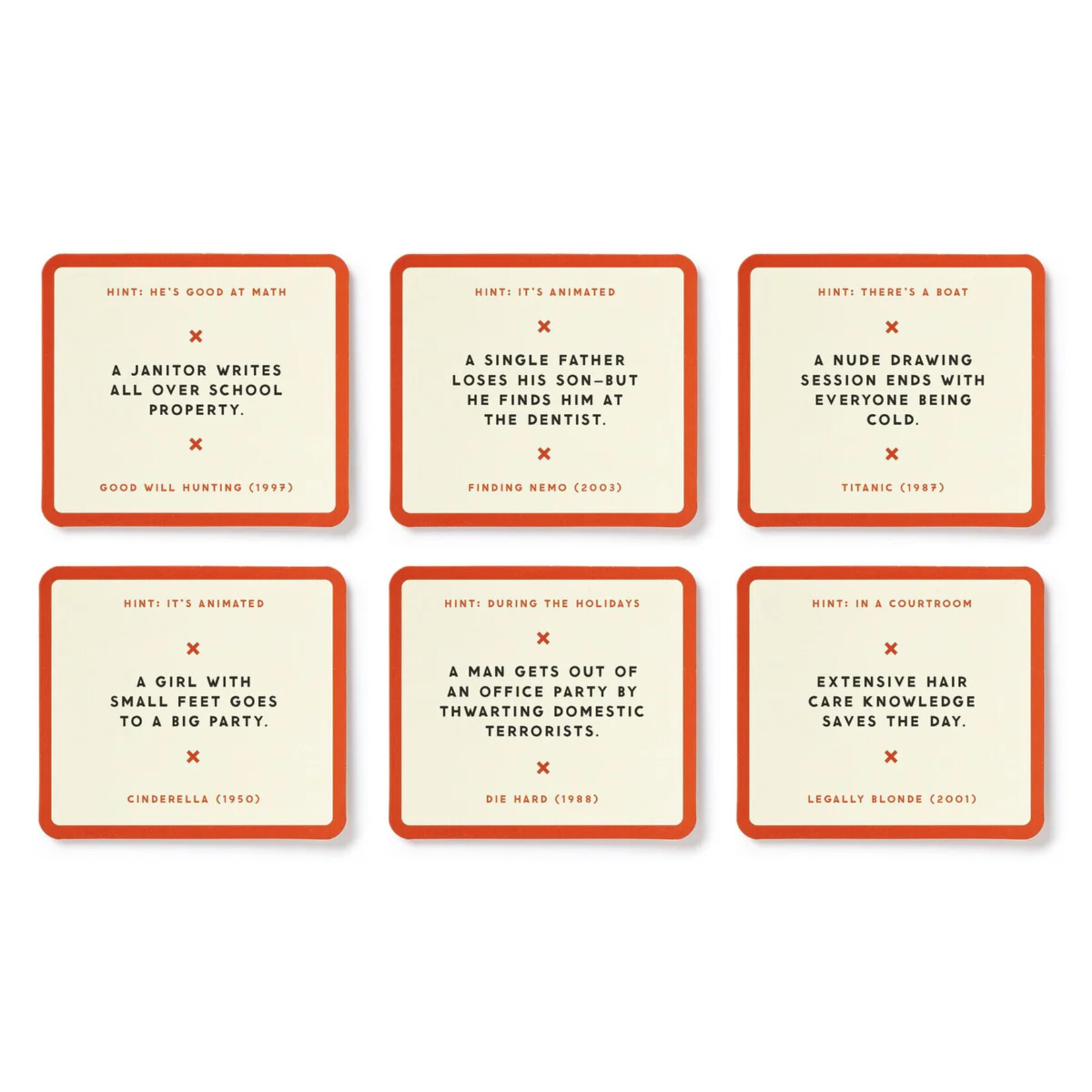 Chronicle Books Poorly Explained Movies Card Game Set