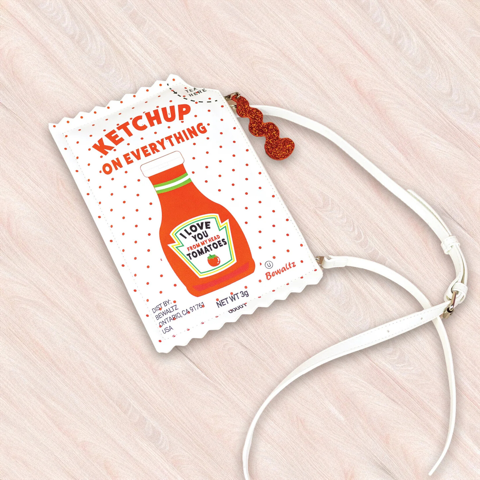 Bewaltz Sauce Packet Crossbody- Ketchup