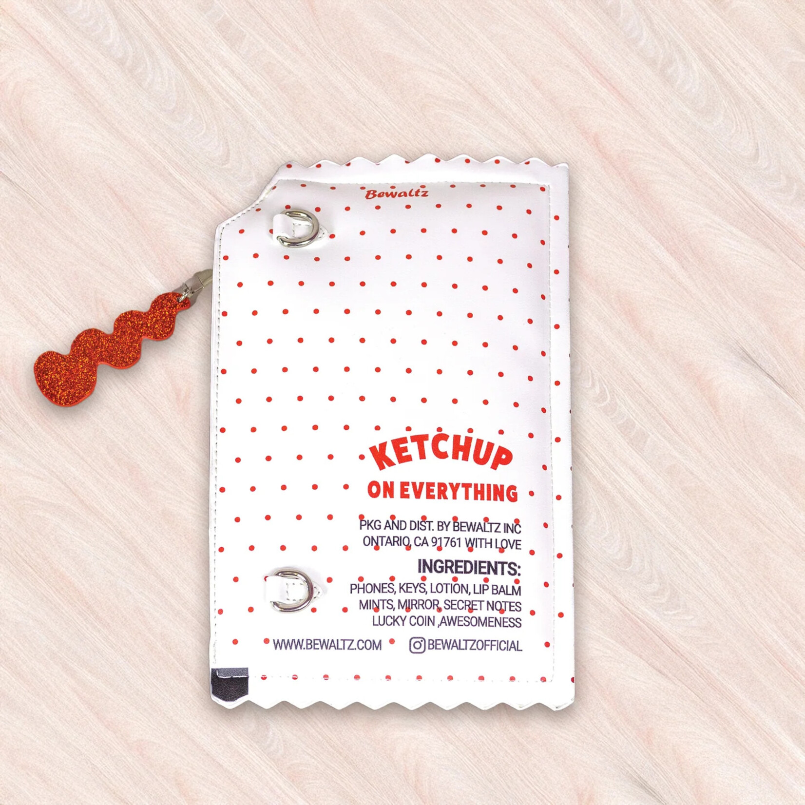 Bewaltz Sauce Packet Crossbody- Ketchup