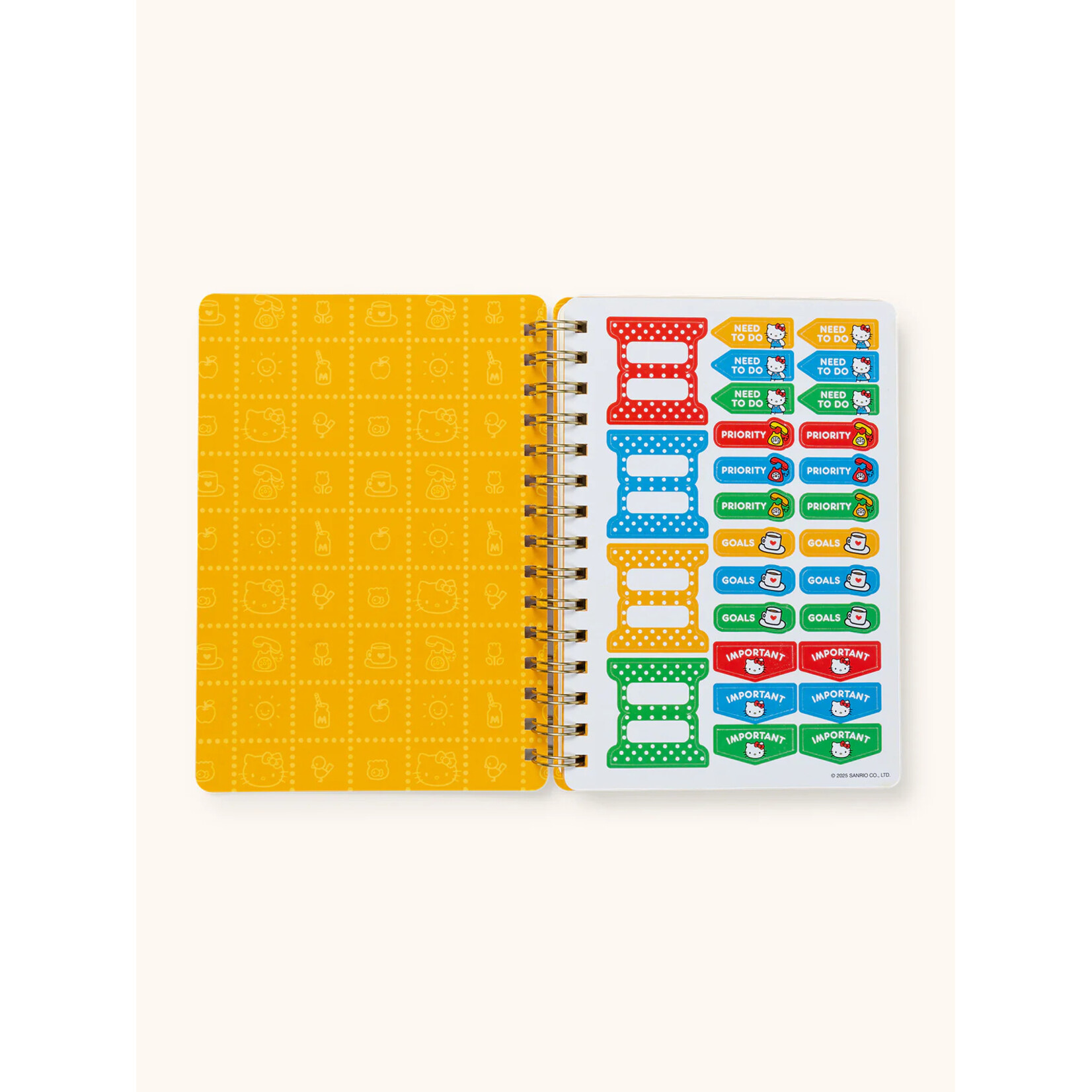 Retro Hello Kitty Agatha Notebook w/ Sticker Sheet