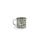 Crow Canyon Home CCH Splatter Enamel Mug- Green & Cream