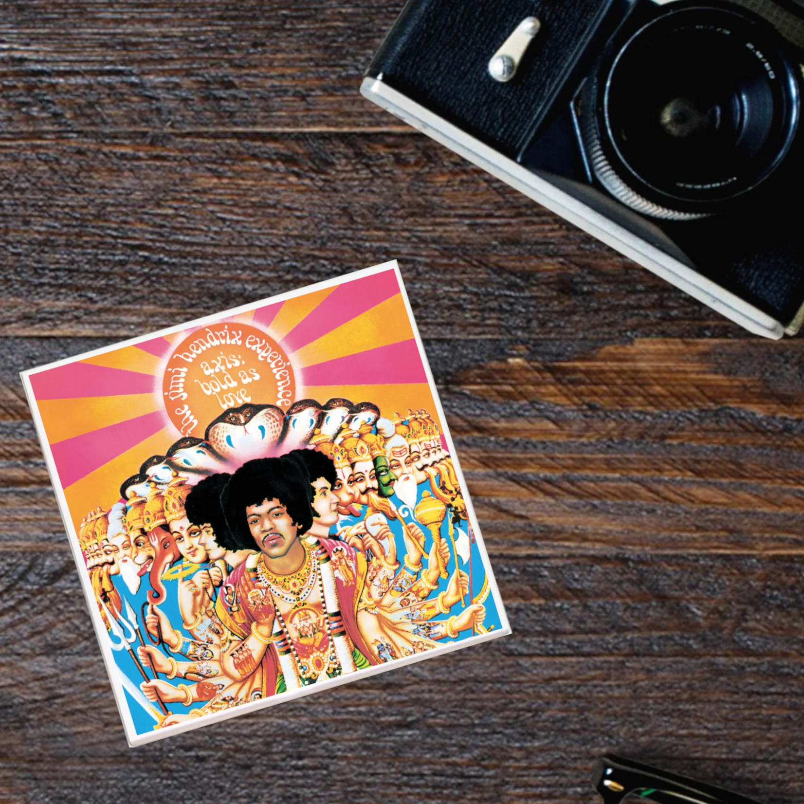 Lucky Mfg. Jimi Hendrix Axis: ' Bold As Love ' Album Coaster