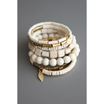 David Aubrey Jewelry Magnesite Brass Wrap Bracelet