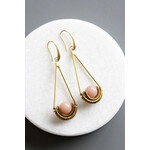 David Aubrey Jewelry Mauve Jade Artdeco Earrings