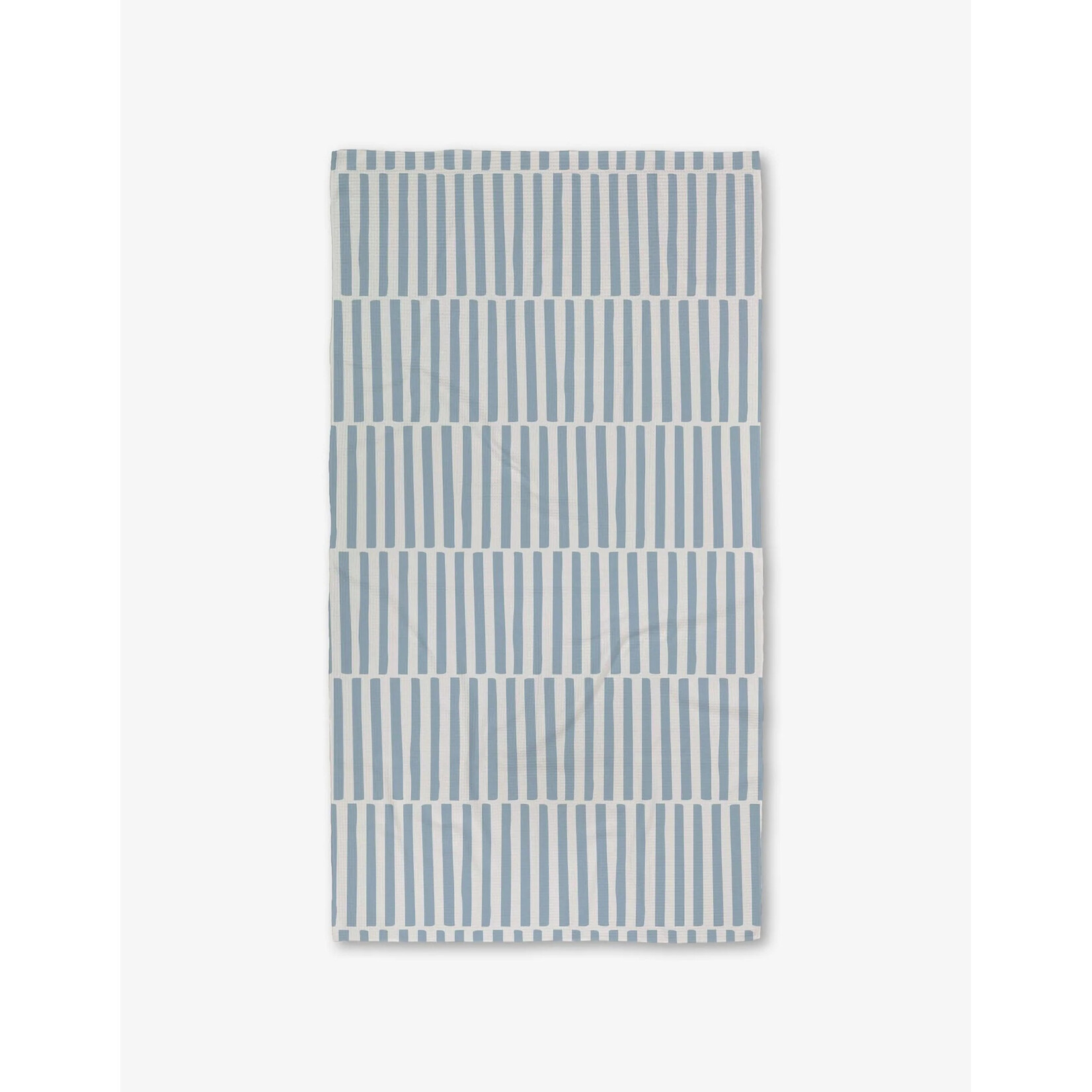 Geometry Luxe Bath Towel Blue Stripe