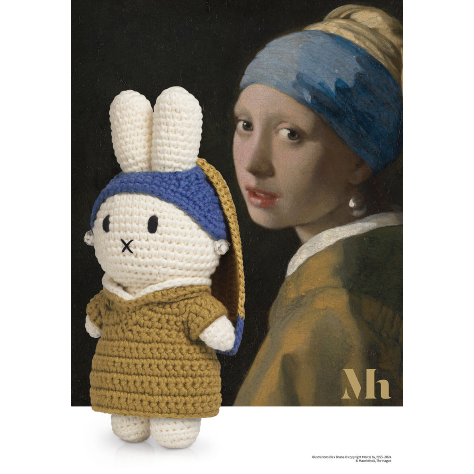 Just Dutch US Miffy Girl with Pearl Earring Dress
