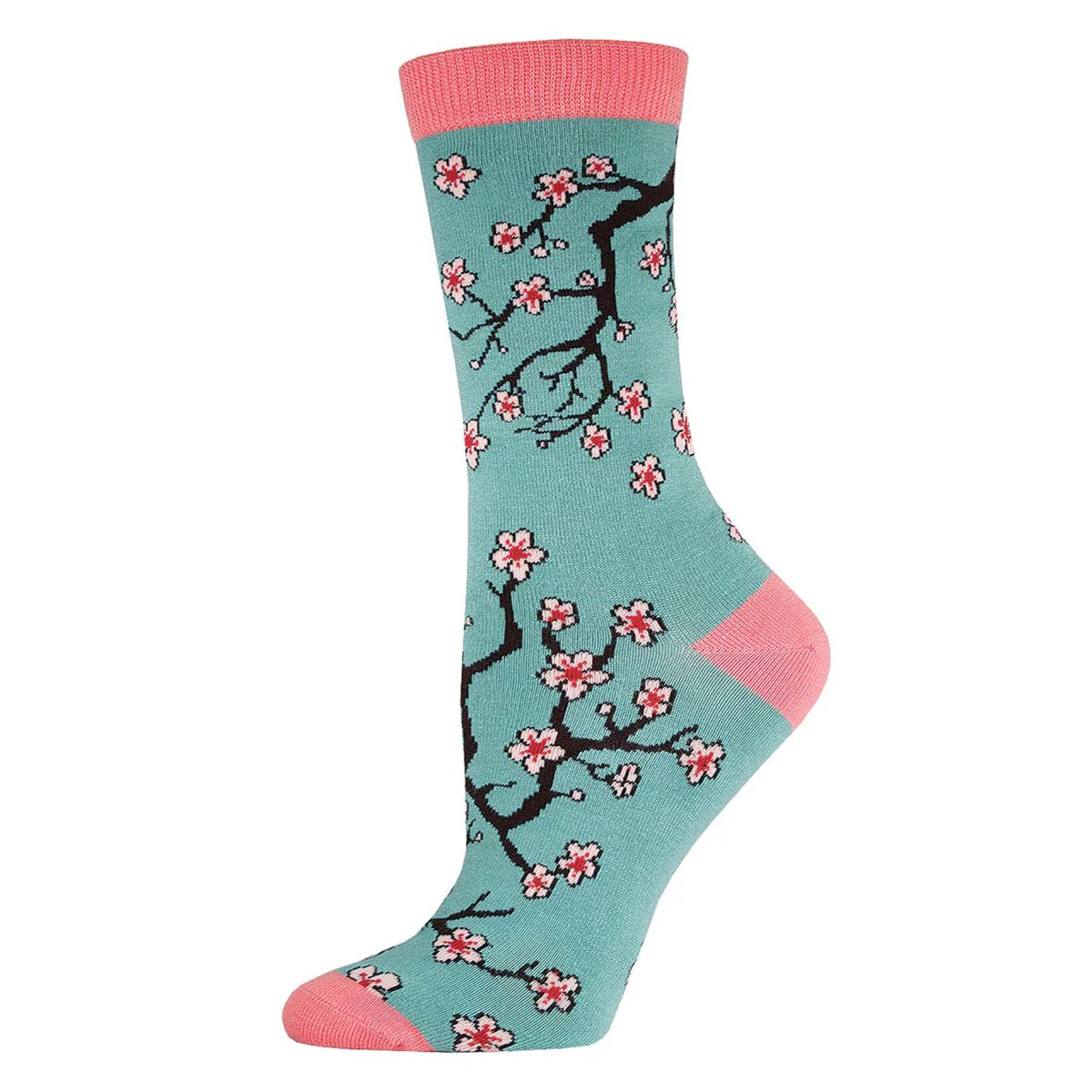 CHERRY BLOSSOMS- LIGHT JADE GREEN- 9-11