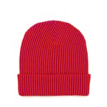 Verloop Rib Simple Knit Beanie- Poppy Magenta