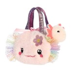 Aurora World Fuzzy Face Rainbow Axolotl Pet Carrier
