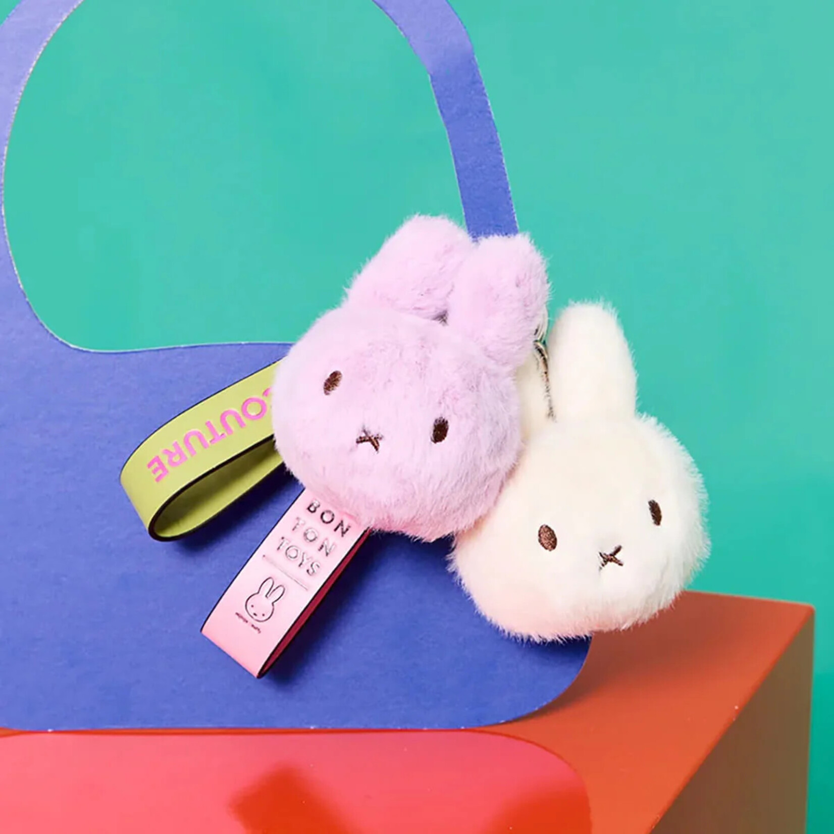 VICI Brands Miffy Fuzzy Bag Charm Plush Lilac