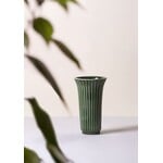 Bergs Potter Daisy Glazed Vase- 12cm Emerald Green