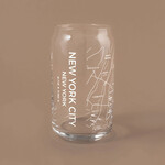 Narbo The Can 16oz New York City Map Glass