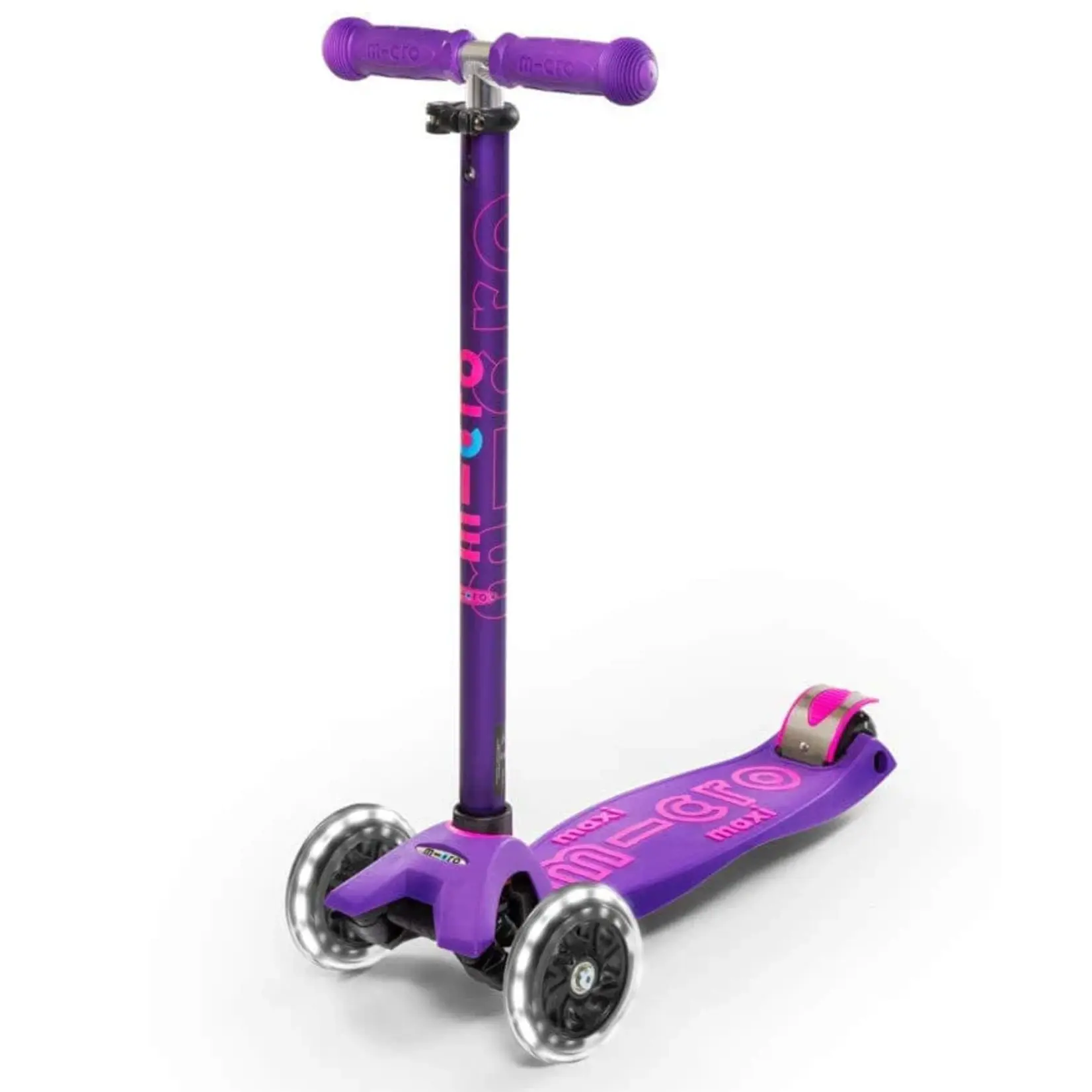 Micro Kickboard Micro Maxi LED Scooter- Purple