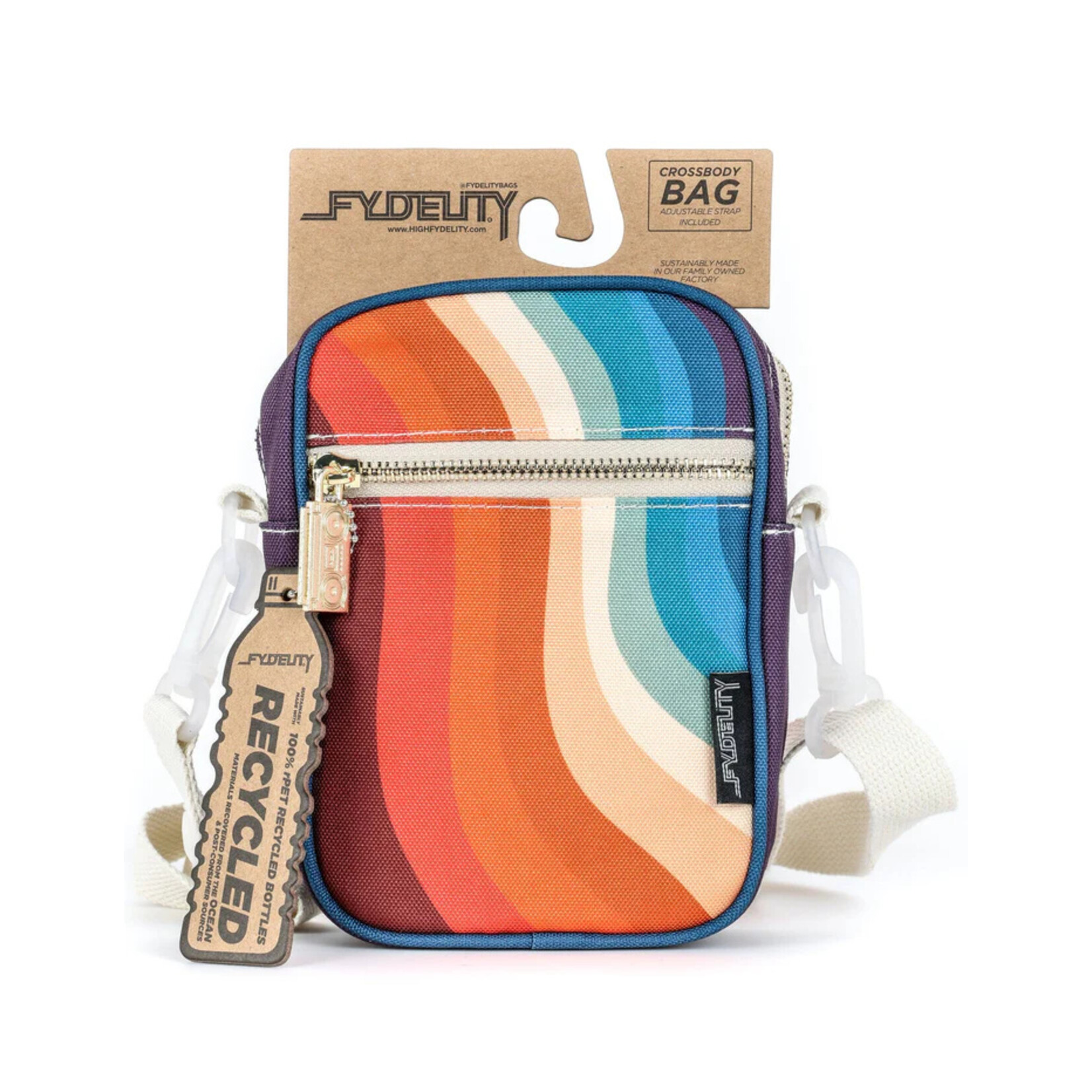 Fydelity Small Crossbody Shoulder Bag- Groovy