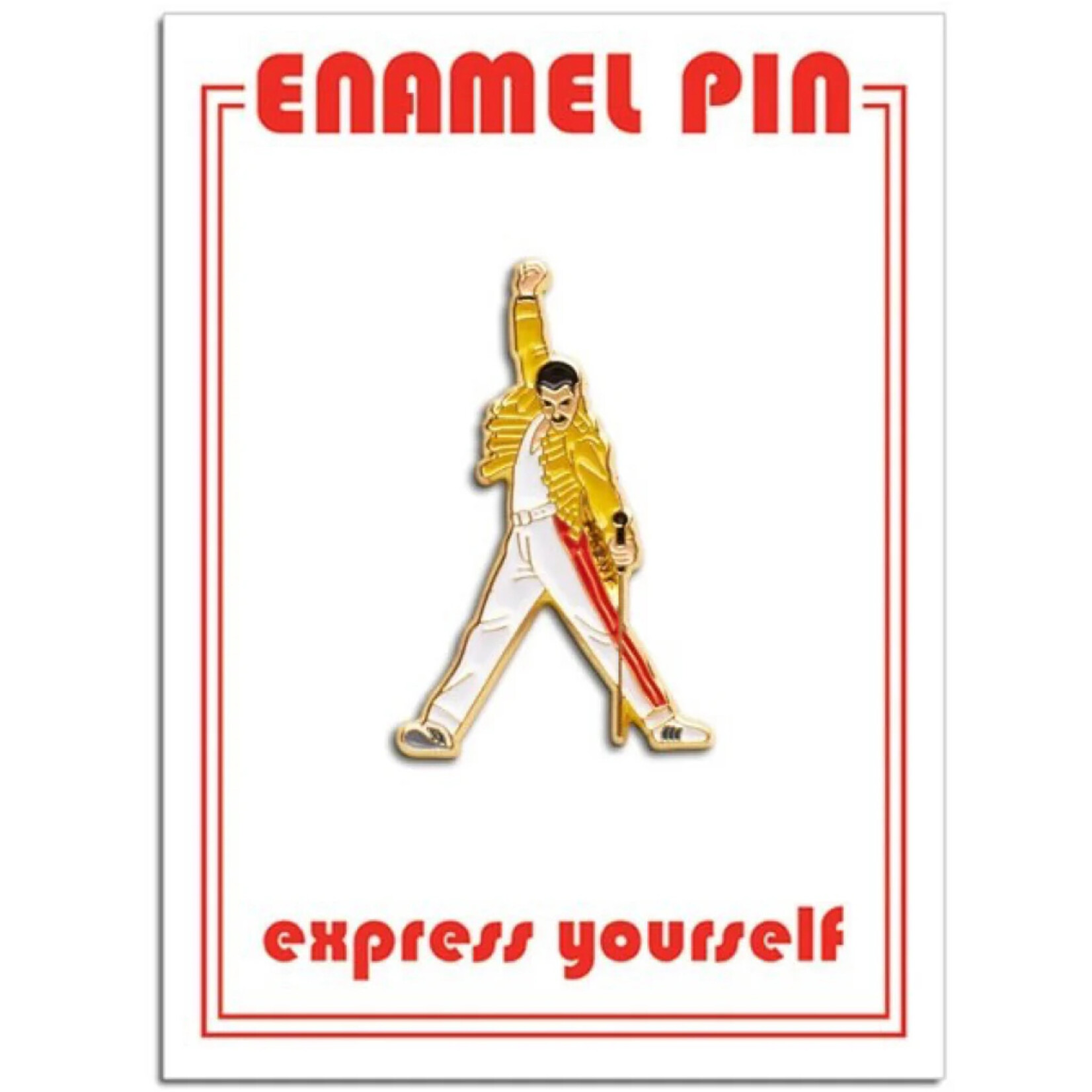 Freddie Mercury Yellow Suit Pin