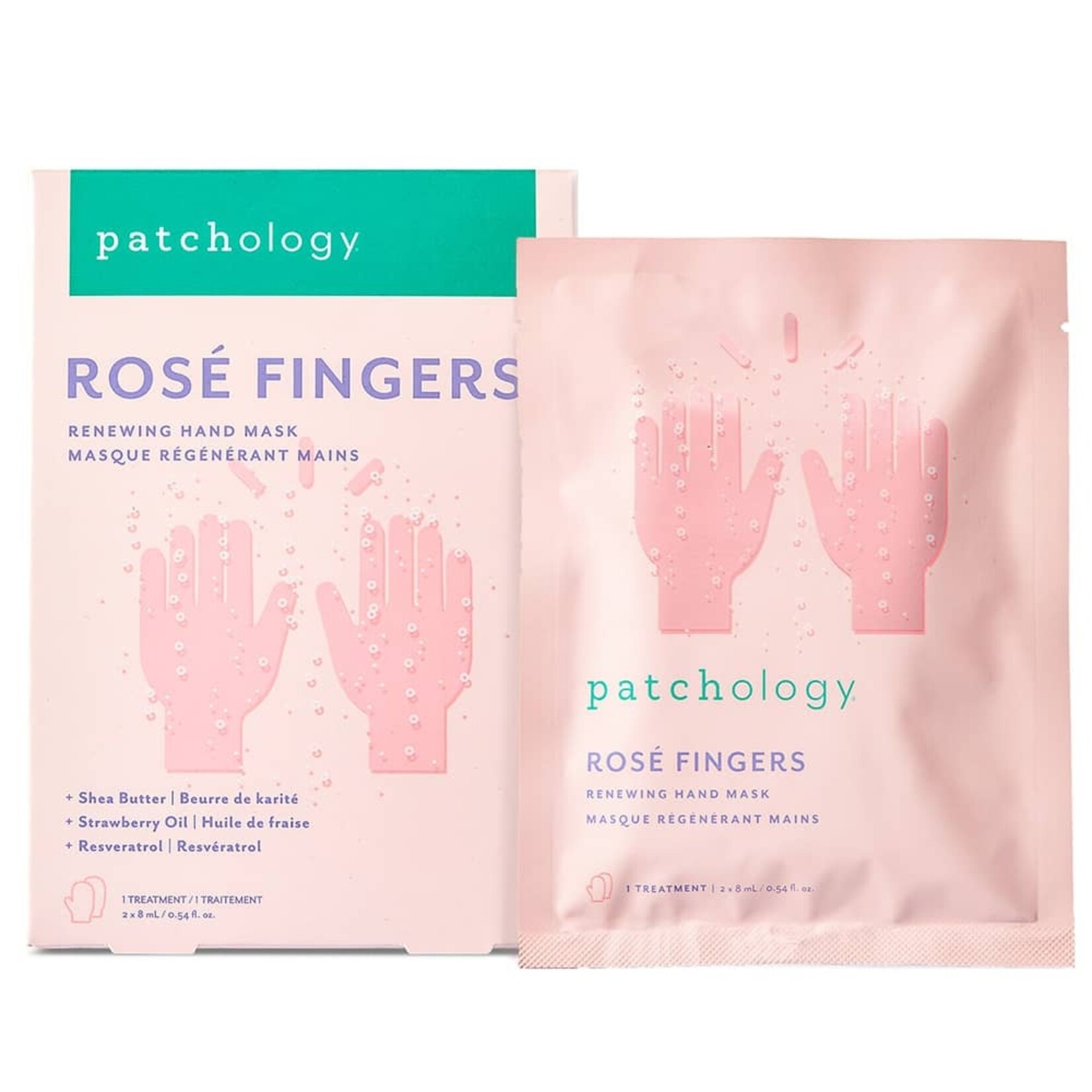 Patchology Rosé Fingers Hand Mask