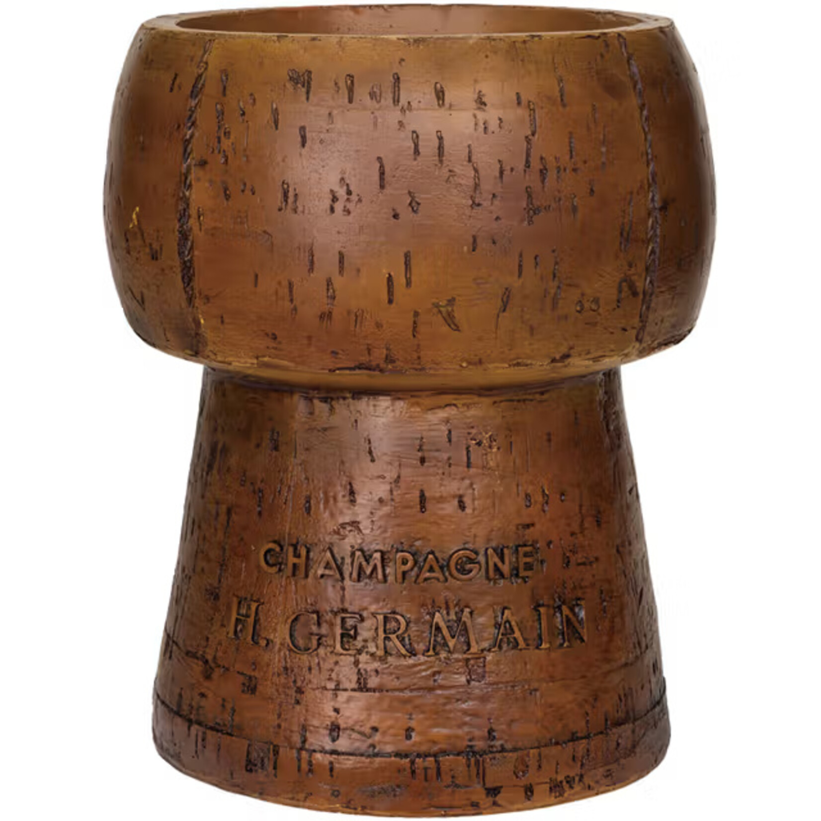 Creative Co-Op Vintage Reproduction Resin Cork Shaped Ice Bucket