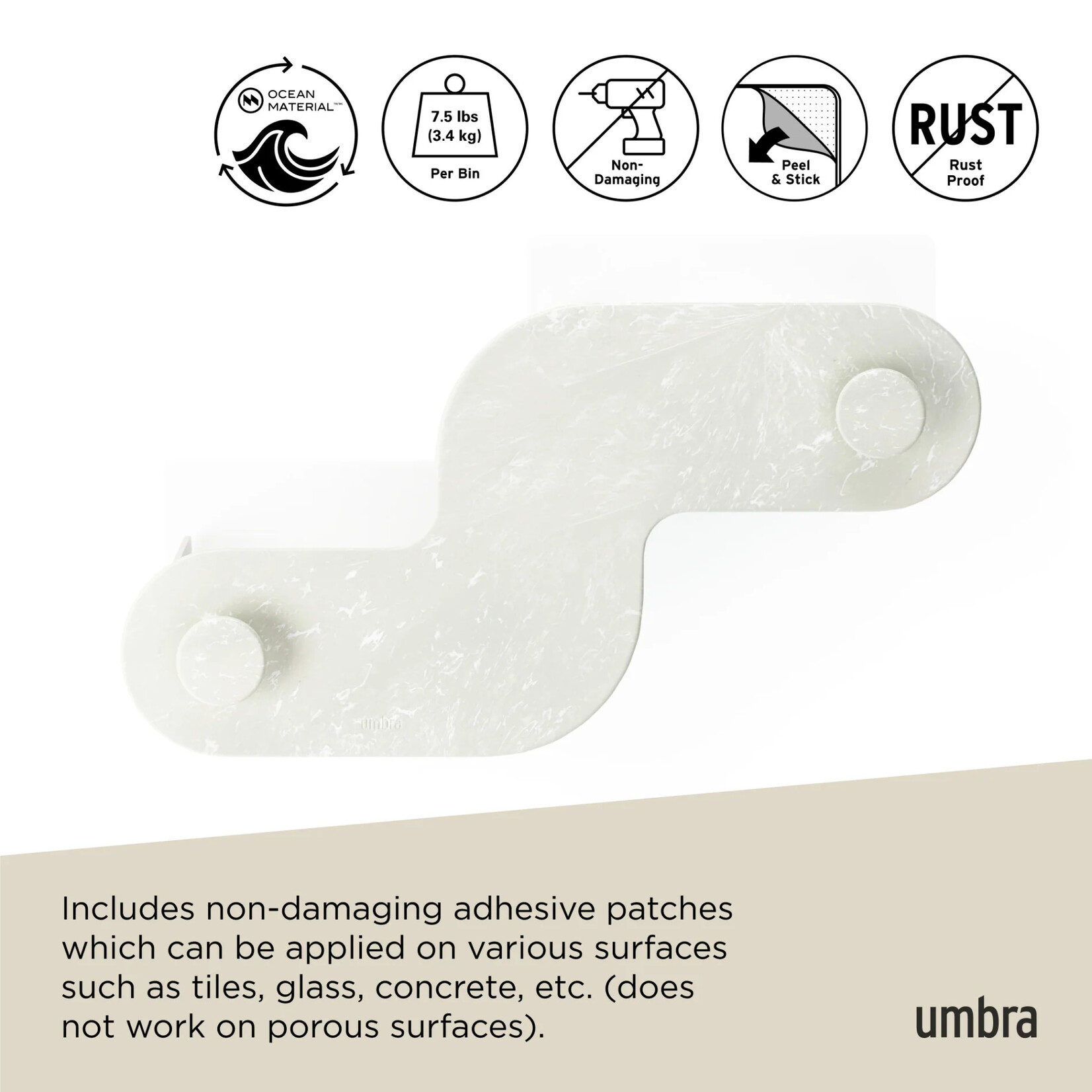 Nami Adhesive Bin SET OF 2