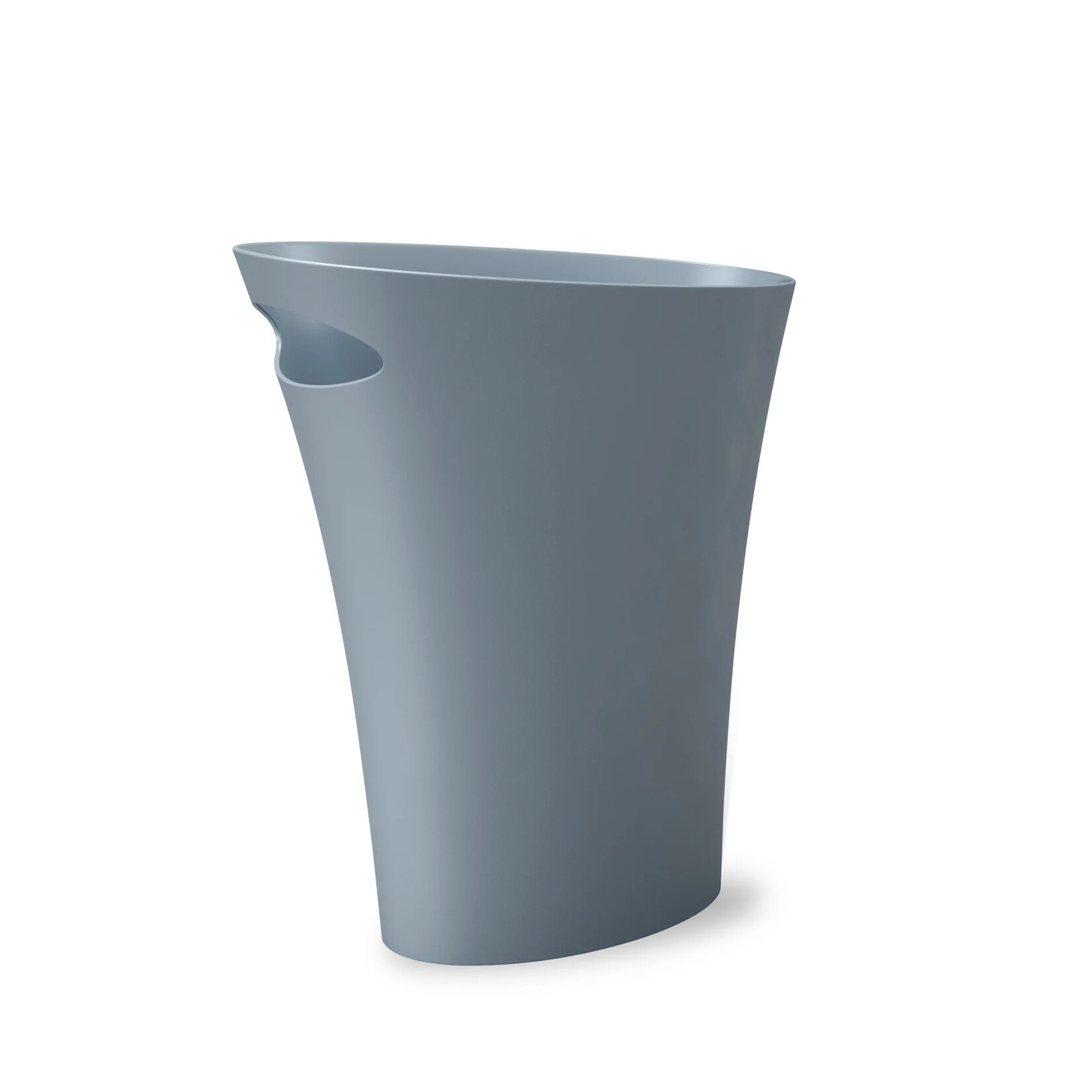 Skinny Trash Can Slate Blue
