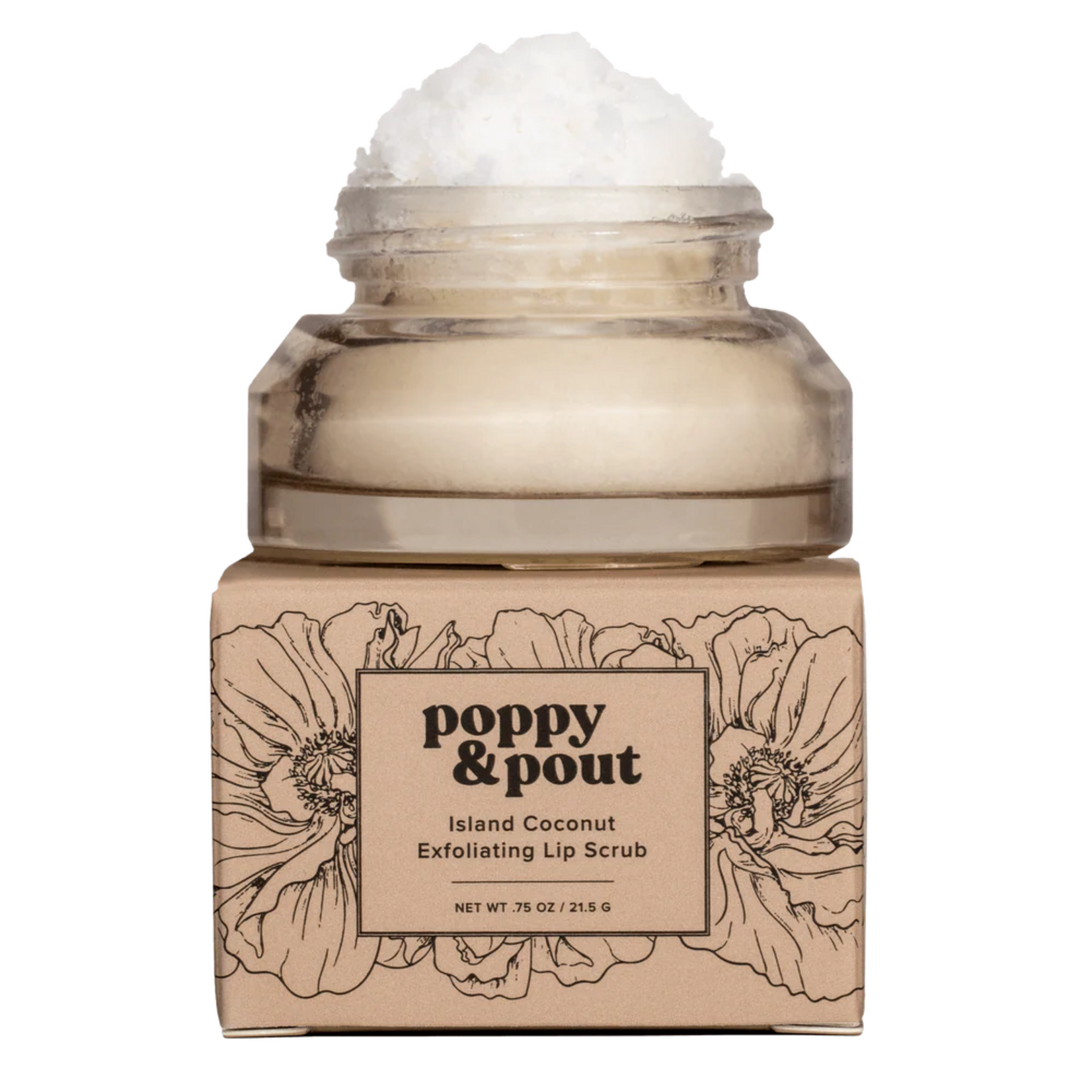 Poppy & Pout Lip Scrub- Island Coconut