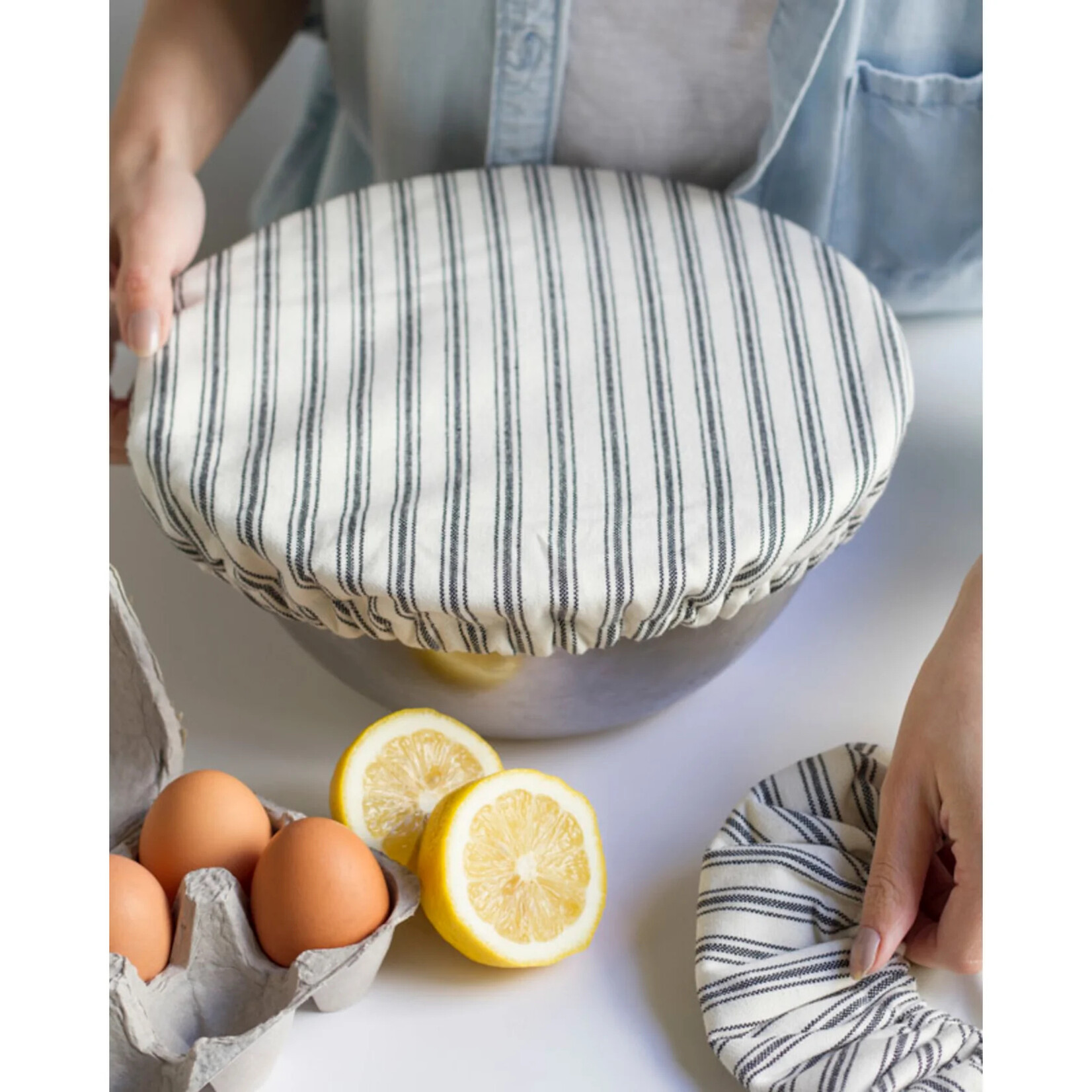 Now Designs Ticking Stripe Bowl Covers SET OF 2