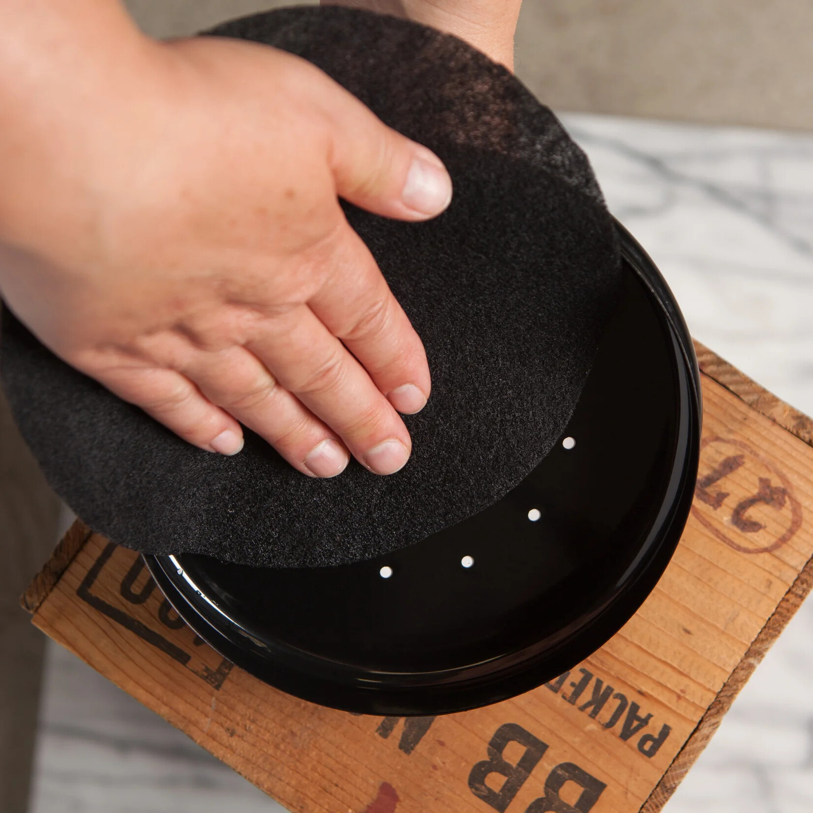 Now Designs Ivory Metal Compost Bin