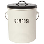 Now Designs Ivory Metal Compost Bin