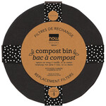 Now Designs Activated Charcoal Compost Bin Filters SET OF 4