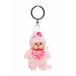 Aliquantum International Monchhichi Classic Bebichhichi Sakura Cherry Blossom Keychain
