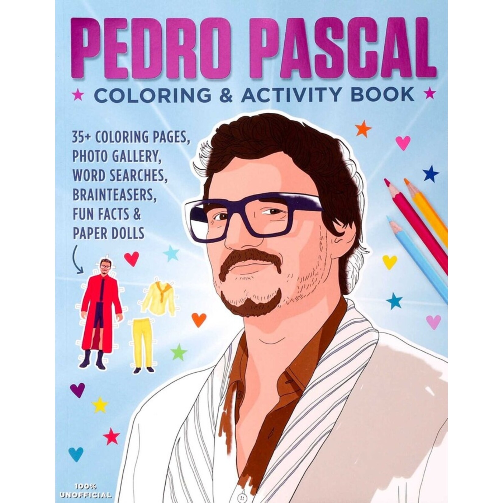 Pedro Pascal Coloring & Activity Book