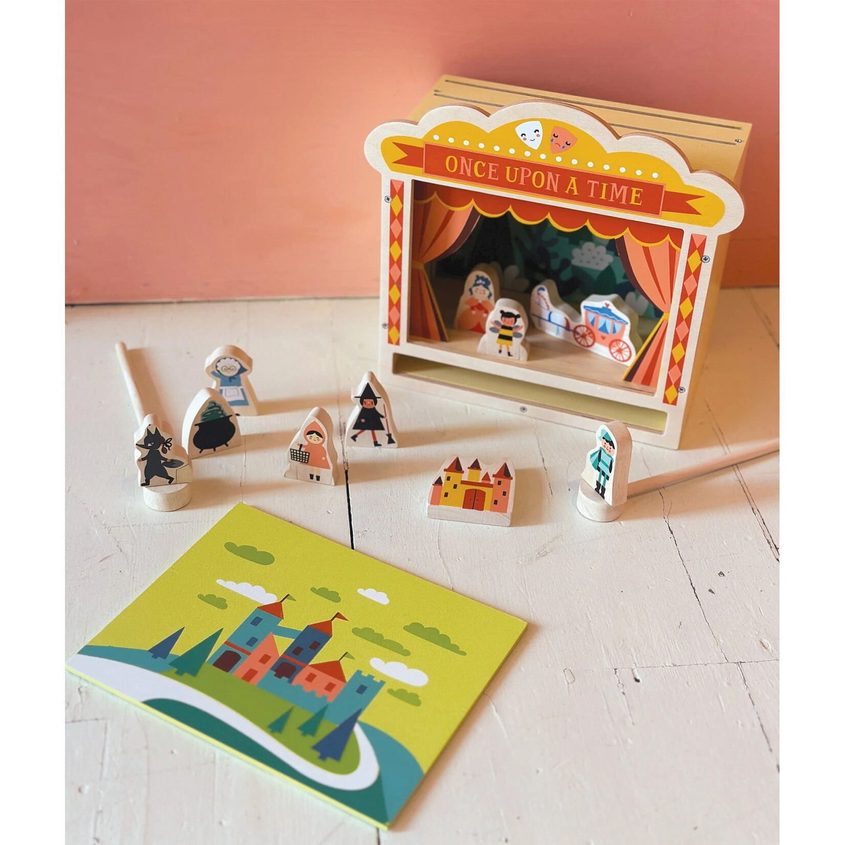 Mentari Toys Wooden Tabletop Theatre