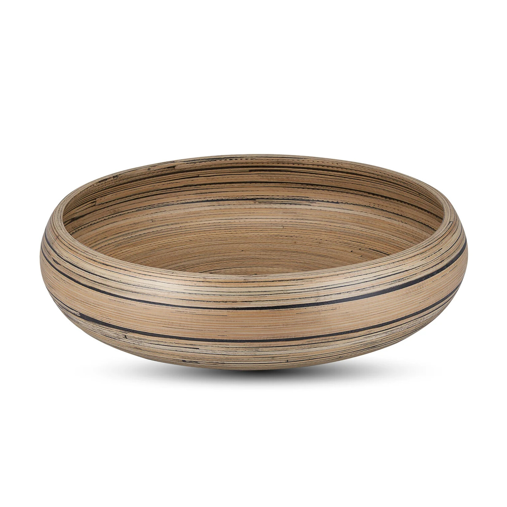 KitchenSupply Bamboo Fruit Bowl 12" Grey