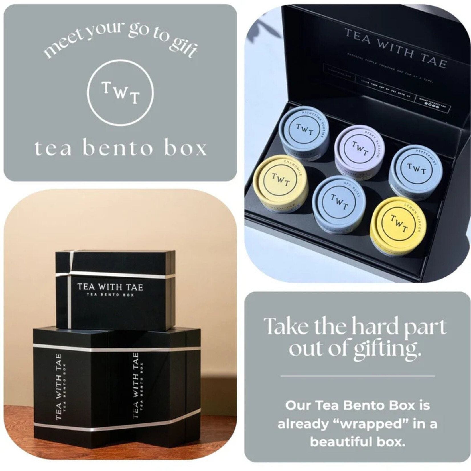 Tea with Tae Caffeine Free Tea Bento Gift Set