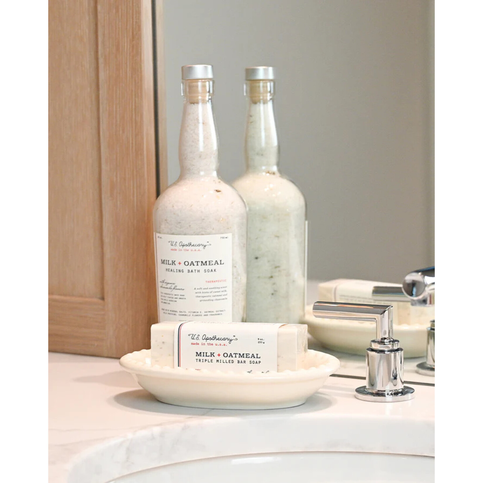 U.S. Apothecary Milk + Oatmeal Bar Soap