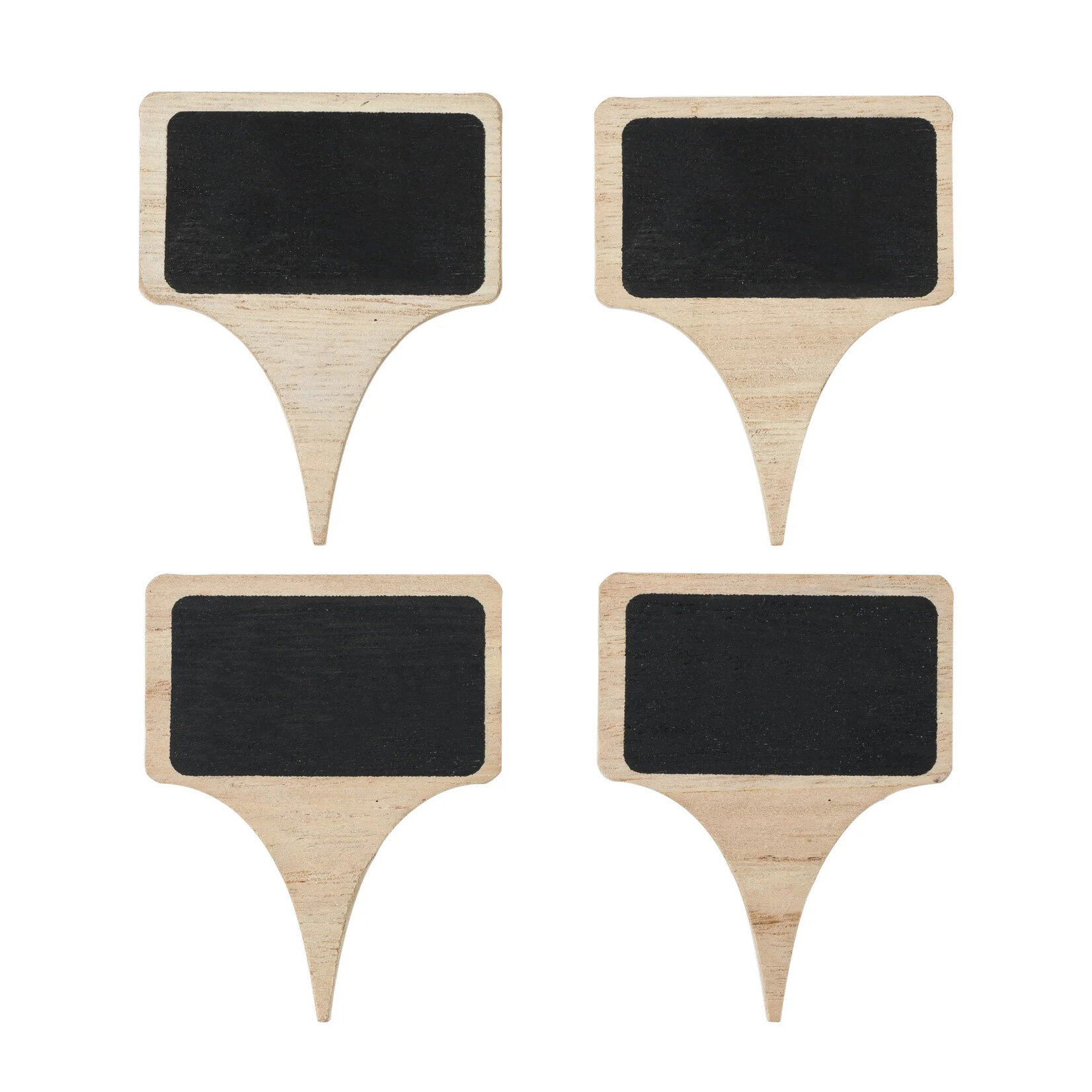 TRUE Brands SET OF 4 Inscribe Wooden Cheese Markers w/Chalk