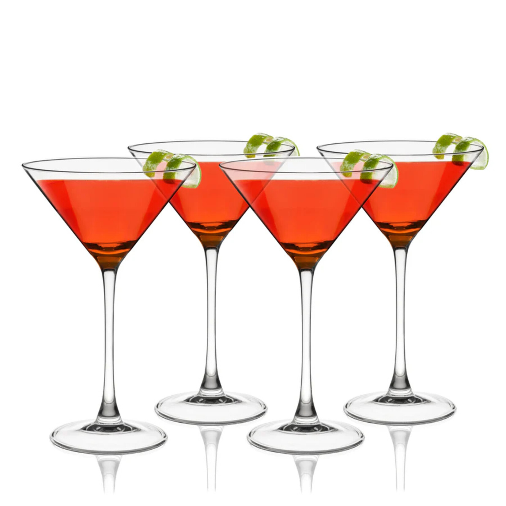 TRUE Brands SET OF 4 Stemmed Manhattan Martini Glasses
