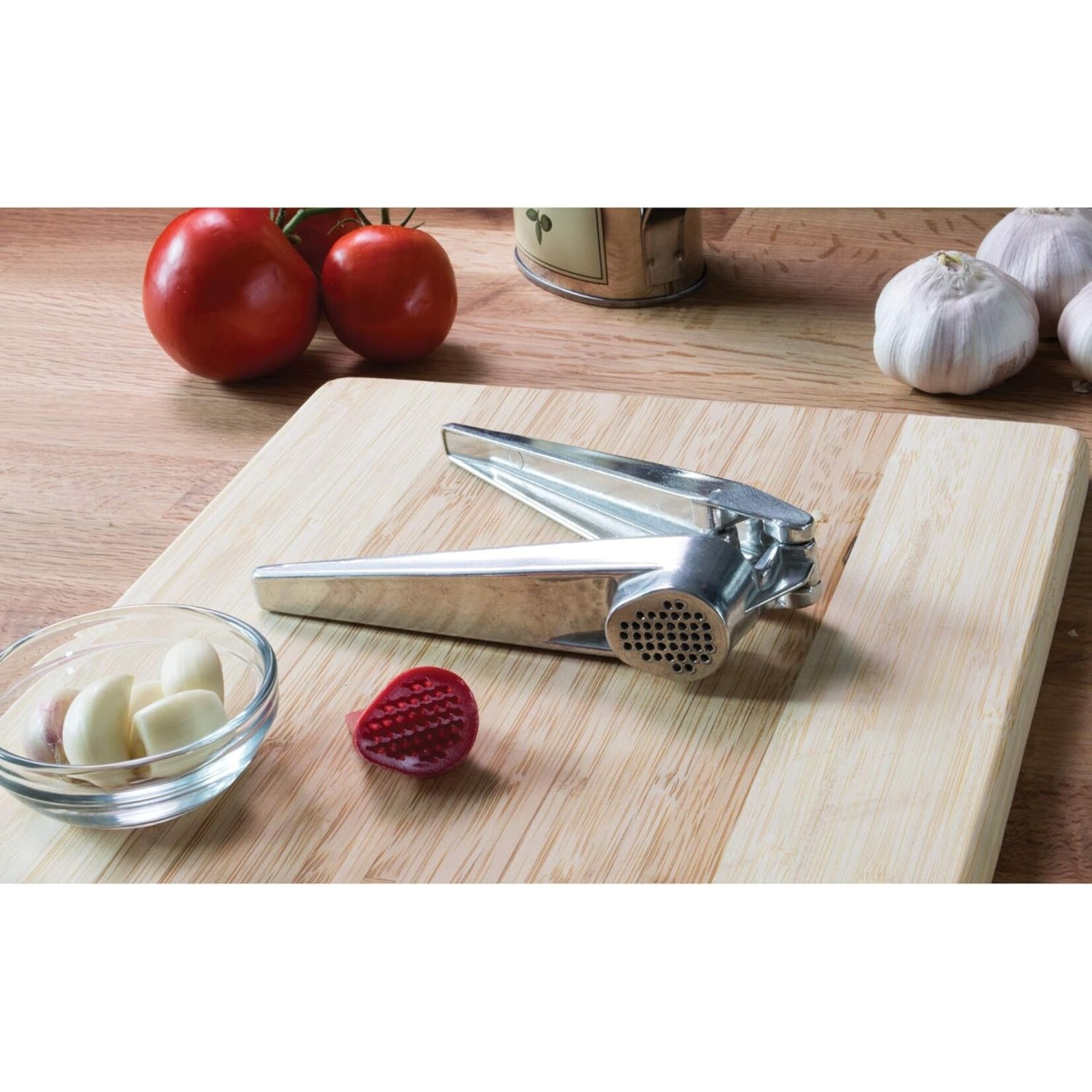 No-Peel Self Cleaning Garlic Press