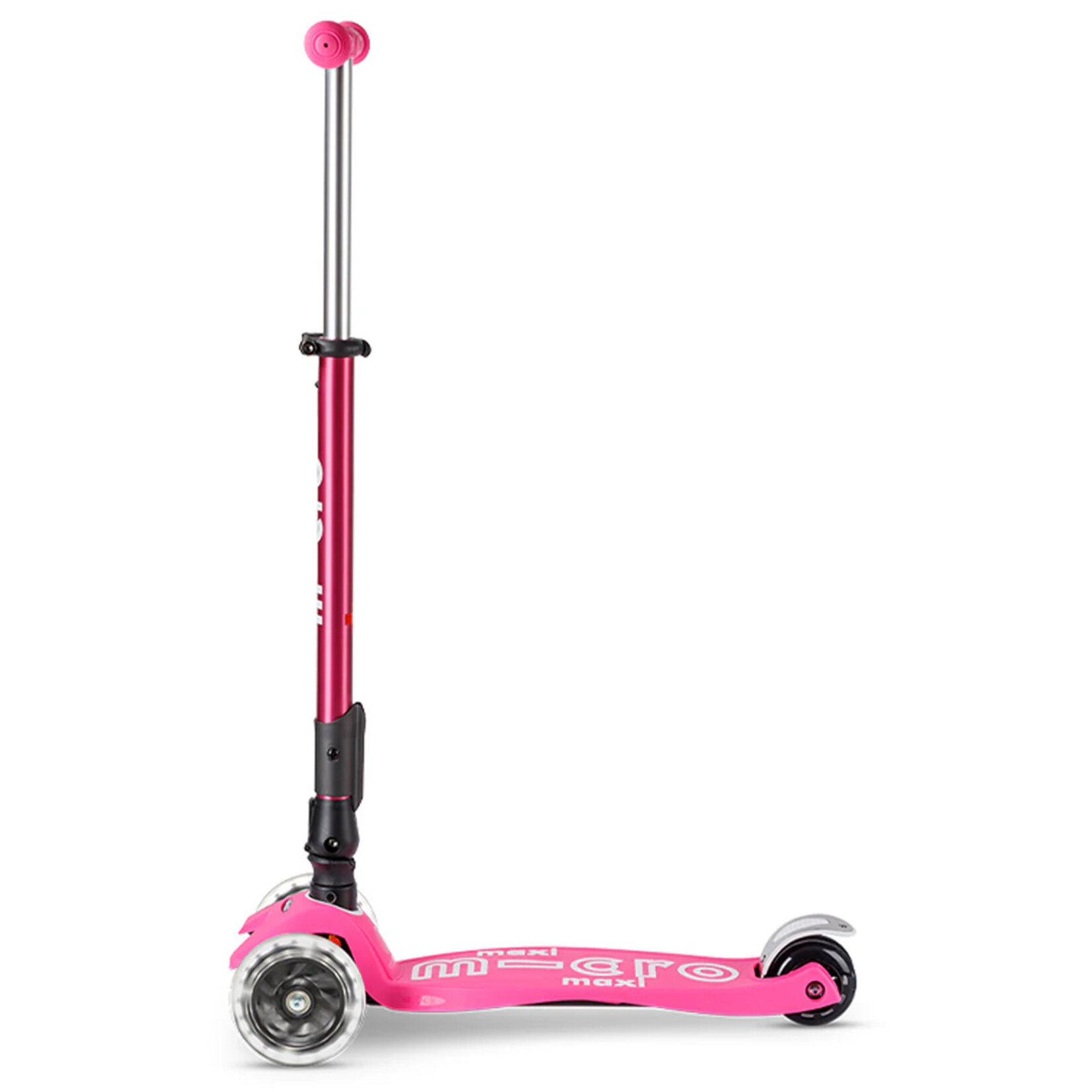 Micro Kickboard Micro Maxi Deluxe Foldable LED Scooter- Ultra Pink