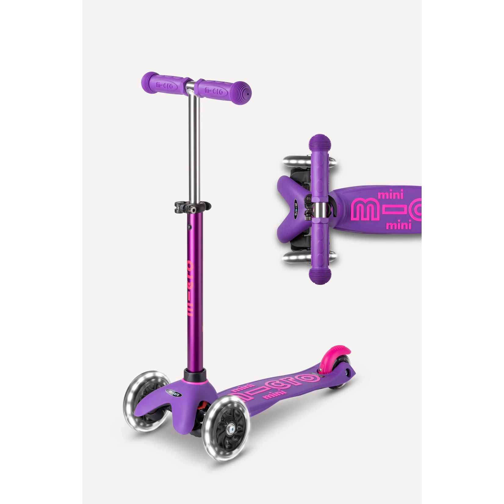 Micro Kickboard Micro Mini LED Scooter- Purple/Pink