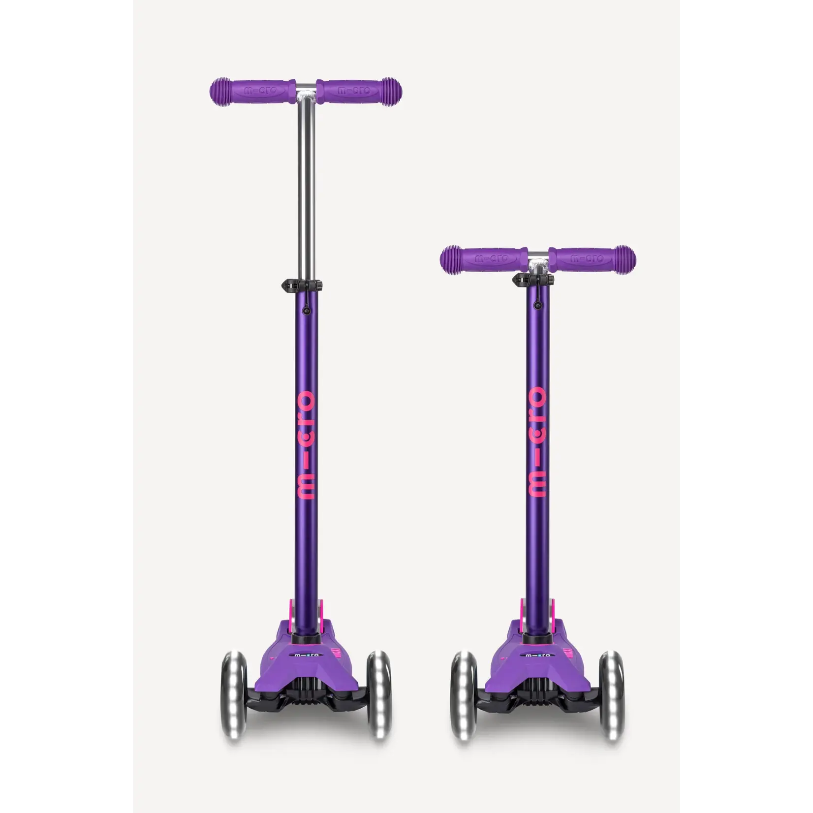 Micro Kickboard Micro Maxi LED Scooter- Purple
